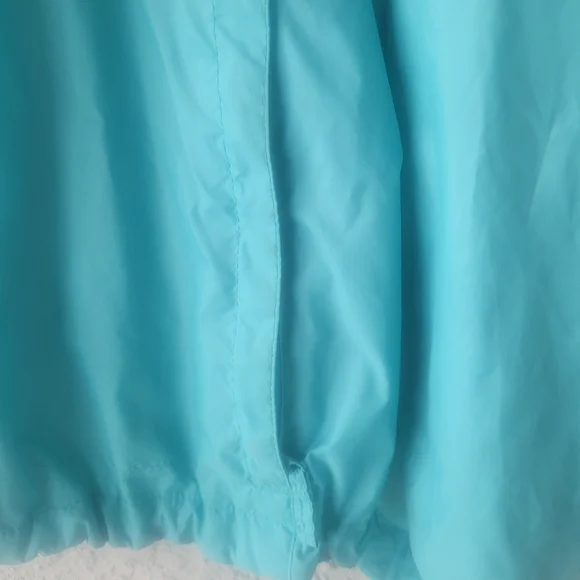 Columbia Women Light Blue Raincoat Windbreaker - Picture 9 of 11